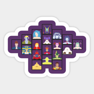 Select Your Character: Darkstalkers 3 Sticker